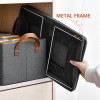 Foldable Storage Box Wardrobe Storage Organizers for Clothes, Toys Grey