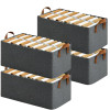 Foldable Storage Box Wardrobe Storage Organizers for Clothes, Toys Grey
