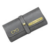 Personalized Leather Sunglass Case with Name And Charm Hard Eyewear Cover for Men And Women