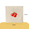 100% Cotton Reusable Vegetable Bags for Fridge / 10 Pcs / Washable Breathable Zipper Cloth Bags for Vegetables